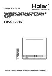 Haier TDVCF2016 User Manual