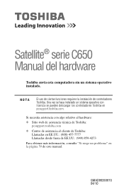Toshiba Satellite C655-SP4132A User Guide