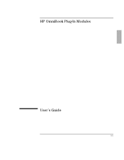 HP OmniBook 3100 HP OmniBook 3100 - User Guide Plug-In Module