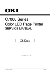 Oki C7400n Service Manual