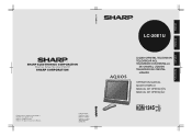 Sharp LC-20E1UB LC-20E1U Operation Manual