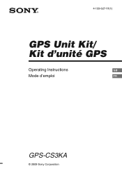 Sony GPS-CS3KA Operating Instructions