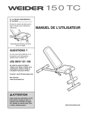 Weider Tc 150 Bench French Manual