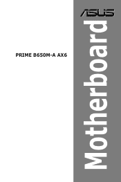 Asus PRIME B650M-A AX6 Users Manual English