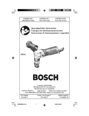 Bosch 1533A Operating Instructions