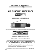 Harbor Freight Tools 1110 User Manual