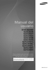 Samsung S24C350HL User Manual Ver.1.0 (Spanish)