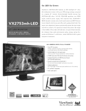 ViewSonic VX2753mh-LED VX2753mh-LED Datasheet Hi Res (English, US)
