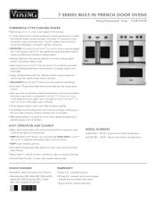 Viking VDOF Two-Page Specifications Sheet