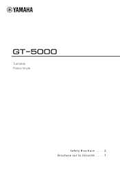 Yamaha GT-5000 GT-5000 Safety Brochure