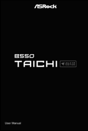 ASRock B550 Taichi Razer Edition User Manual