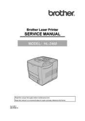 Brother International HL-2460 Service Manual
