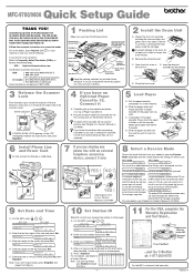 Brother International 9700 Quick Setup Guide - English