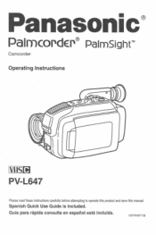 Panasonic PVL647 PVL647 User Guide