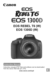 Canon EOS Rebel T6 User Manual