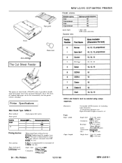 Epson LQ-510X Product Information Guide