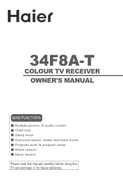 Haier 34F8A-T Owners Manual