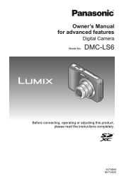 Panasonic DMC-LS6K DMCLS6 User Guide