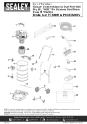 Sealey PC380M Parts Diagram