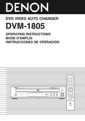Denon DVM-1805 Owners Manual