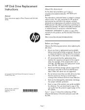 HP P6500 HP Disk Drive Replacement Instructions (5697-1679, June 2012)