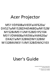 Acer M311 User Manual