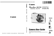 Canon SD110 PowerShot SD110/DIGITAL IXUS IIs Camera User Guide