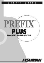 Fender Prefix Plus Owners Manual