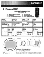 Ganz Security H5Z2518C-MP Specifications