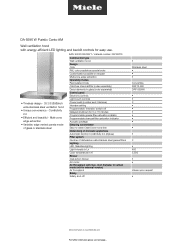 Miele DA 6596 W Puristic Canto Product sheet