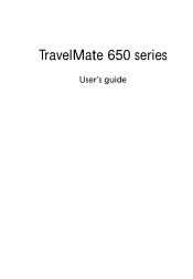 Acer TravelMate 650 Travelmate 650 User Guide