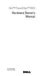 Dell PowerEdge R810 Hardware Owner's Manual