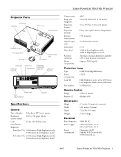Epson PowerLite 765c Product Information Guide