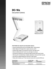 Epson ELPDC10s Document Camera Product Brochure