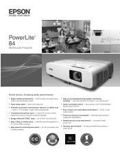 Epson PowerLite 84 Product Brochure