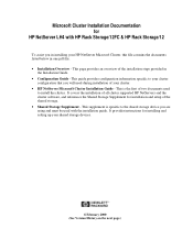 HP LH4r HP Netserver LH 4 Rack Storage/12FC Installation Guide