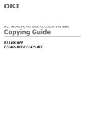 Oki ES9465 ES9465/ES9475 Copying Guide