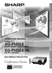 Sharp XG-PH50XNL XG-PH50X Operation Manual