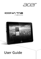 Acer Iconia A200 User Manual for Honeycomb