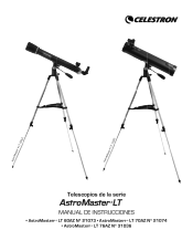 Celestron AstroMaster LT 70AZ Telescope AstroMaster LT Series Manual Spanish