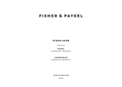 Fisher and Paykel OS24SDTDB1 Installation Guide Combination Steam Oven