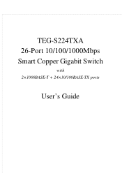 TRENDnet TEG-S224TXA Manual