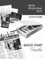 Epson Perfection 600 Quick Start