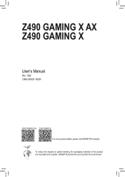 Gigabyte Z490 GAMING X User Manual