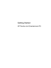HP Pavilion dv4-3000 Getting Started HP Pavilion dv4 Entertainment PC - Windows 7
