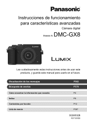 Panasonic DMC-GX8BODY Spanish Operating manual