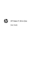 HP Slate 21-s100 HP Slate 21 All-in-One User Guide
