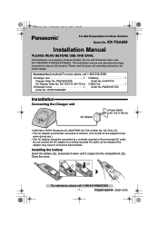 Panasonic KX-TGA650B Installation Manual