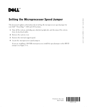 Dell PowerEdge 6400 Setting the Microprocessor Speed
    Jumper