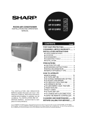 Sharp AF-S120RX AF-S100RX | AF-S120RX | AF-S125RX Operation Manual